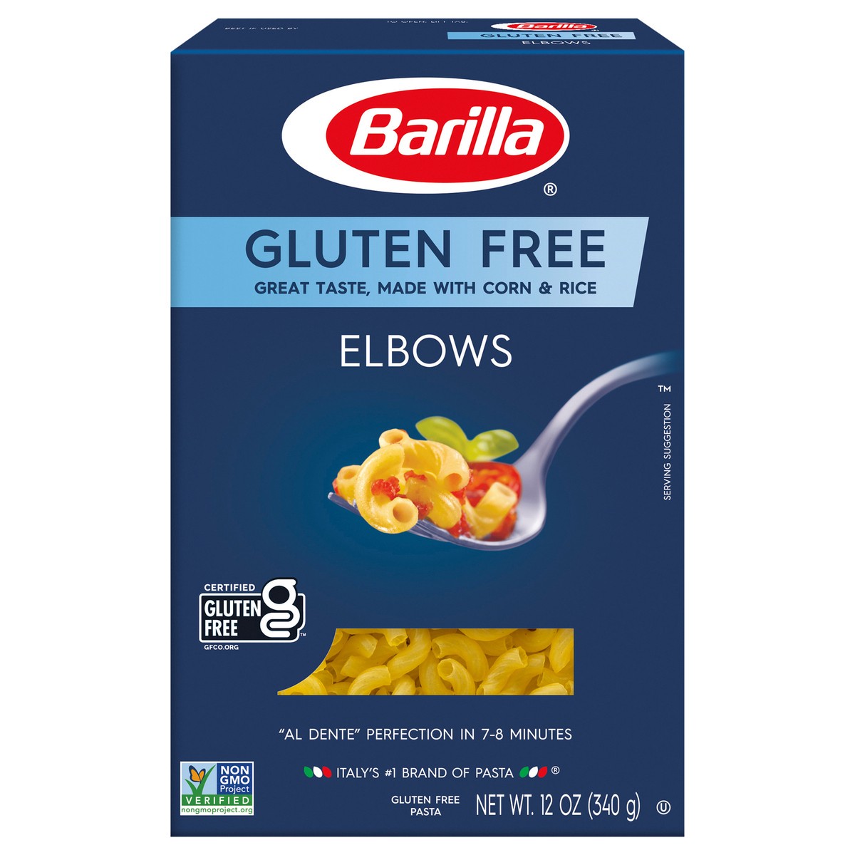 slide 1 of 9, Barilla Gluten Free Elbows Pasta, 12 oz