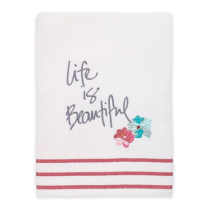 slide 1 of 1, Avanti Dream Big Bath Towel - White, 1 ct