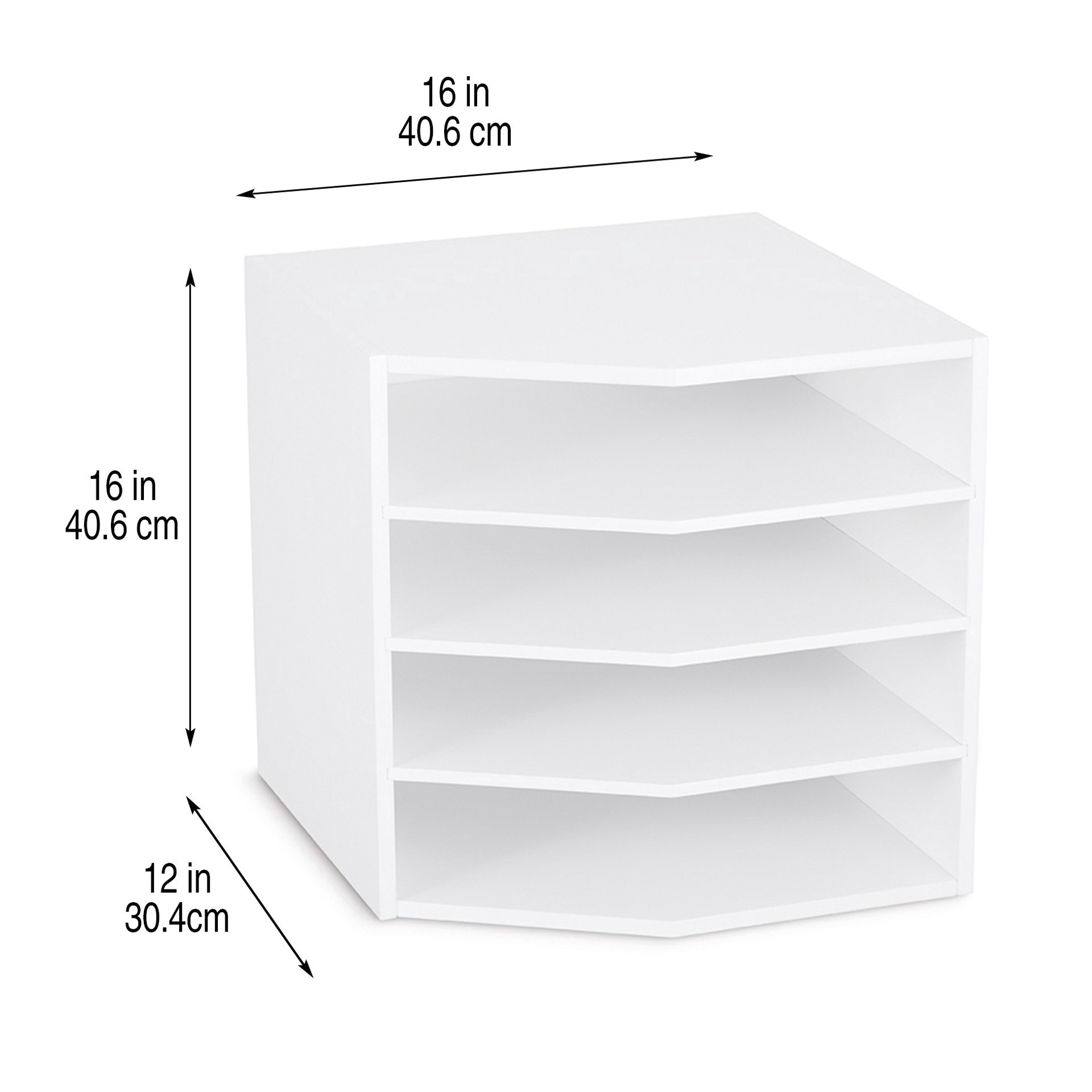 slide 3 of 6, Modular Divider Cube By Simply Tidy, 16 in x 12 in x 16 in