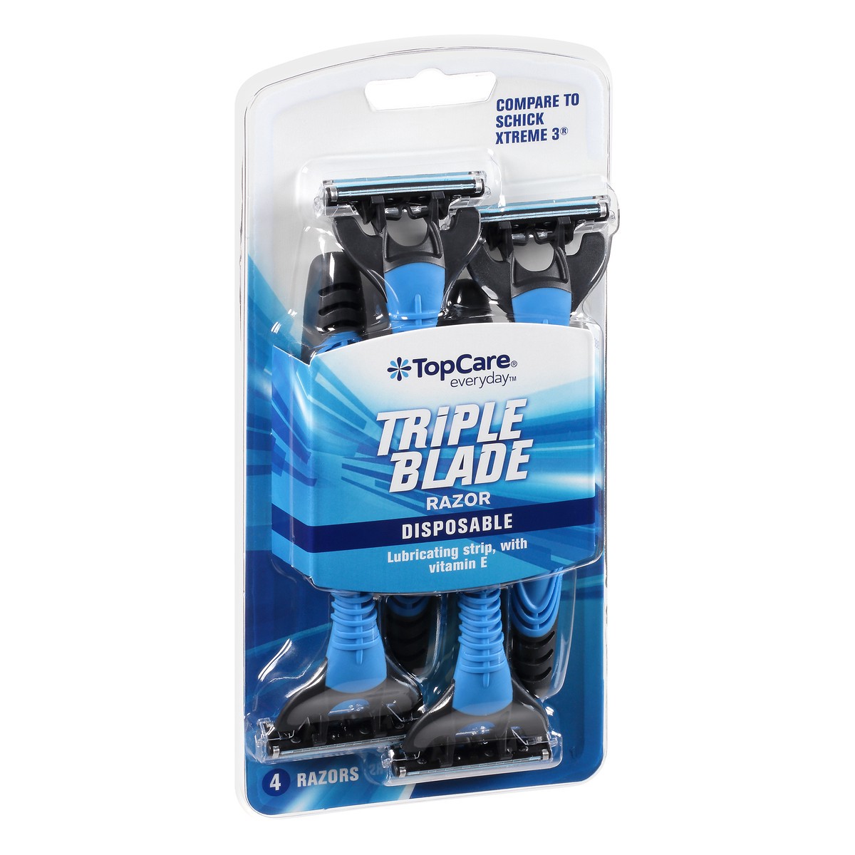 slide 10 of 11, TopCare Everyday Triple Blade Disposable Razors 4 ea, 4 ct