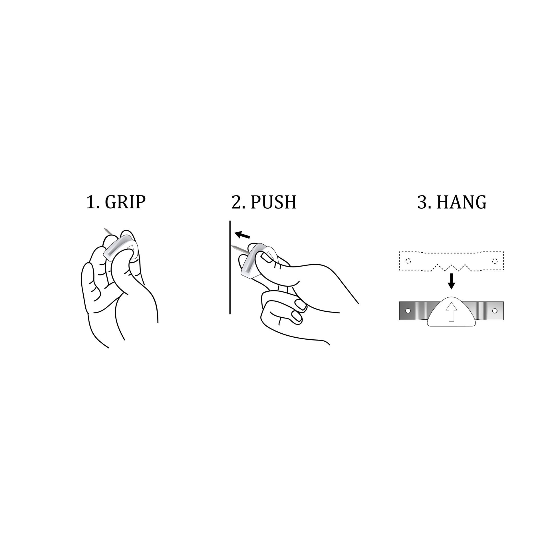 slide 2 of 3, Pushpin Sawtooth Hook Kit By Studio Decor, 1 ct