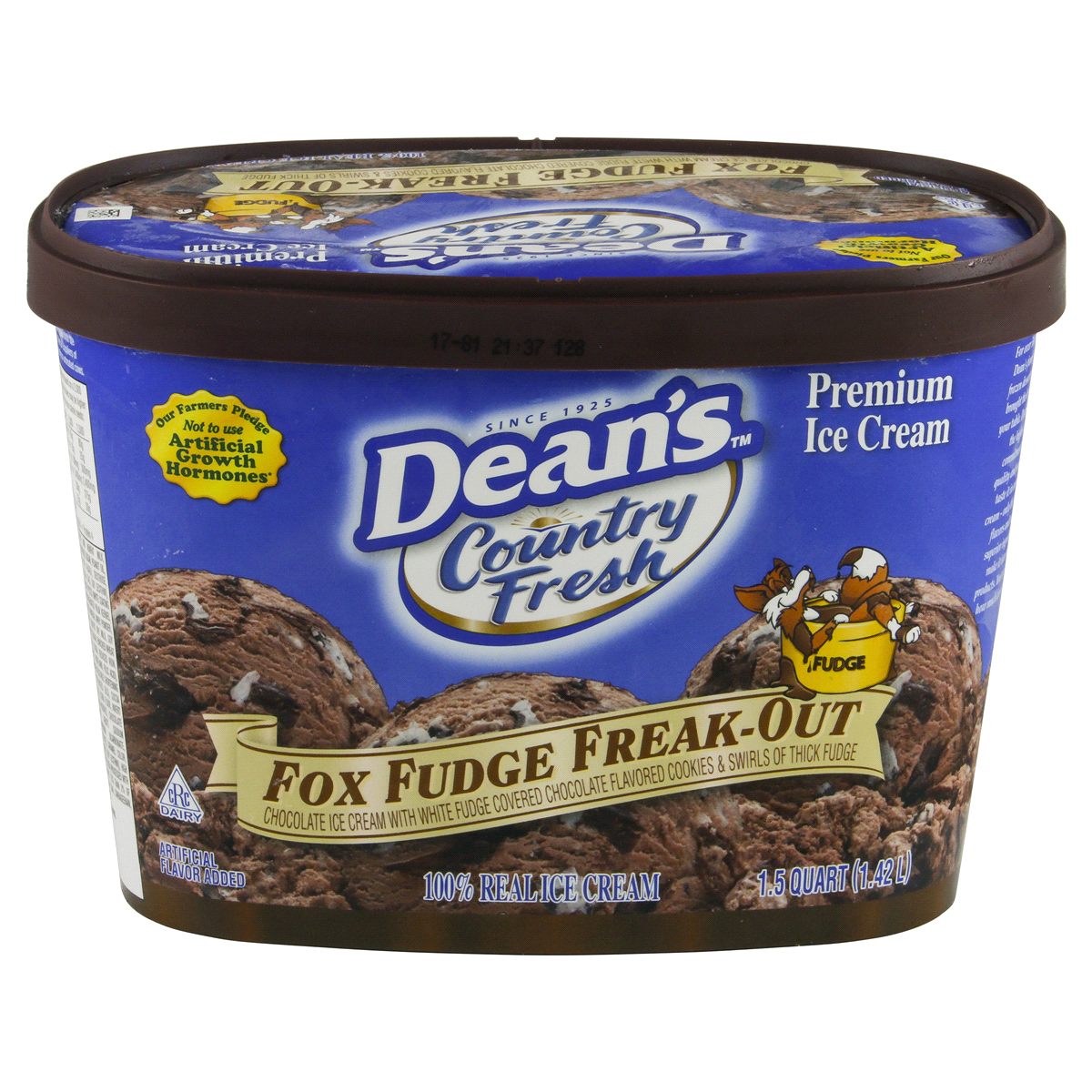 slide 3 of 4, Dean's Country Fresh Fox Fudge Freakout Ice Cream, 48 oz