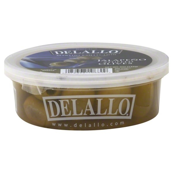 slide 1 of 1, DeLallo Martini Collection Olives, Jalapeno Stuffed, 5 oz
