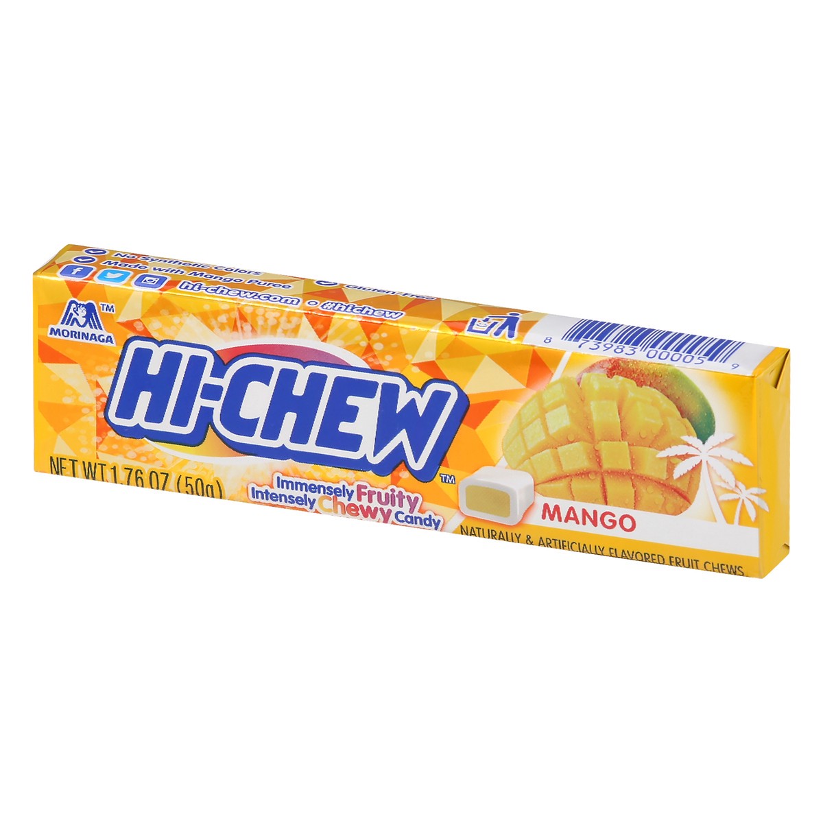 slide 8 of 13, Hi-Chew Hi Chew Mango Fruity Chewy Candy, 1.76 oz