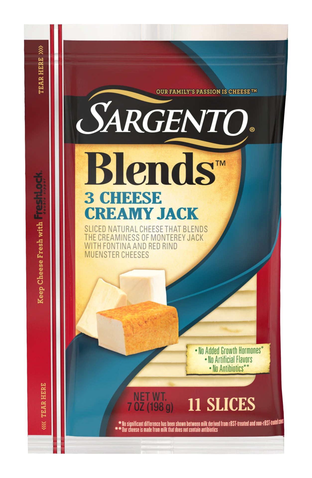 slide 1 of 8, 3 Cheese Creamy Jack Slice, 7 oz