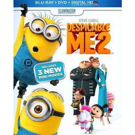 slide 1 of 1, Despicable Me 2 (Blu-ray + DVD + Digital), 1 ct