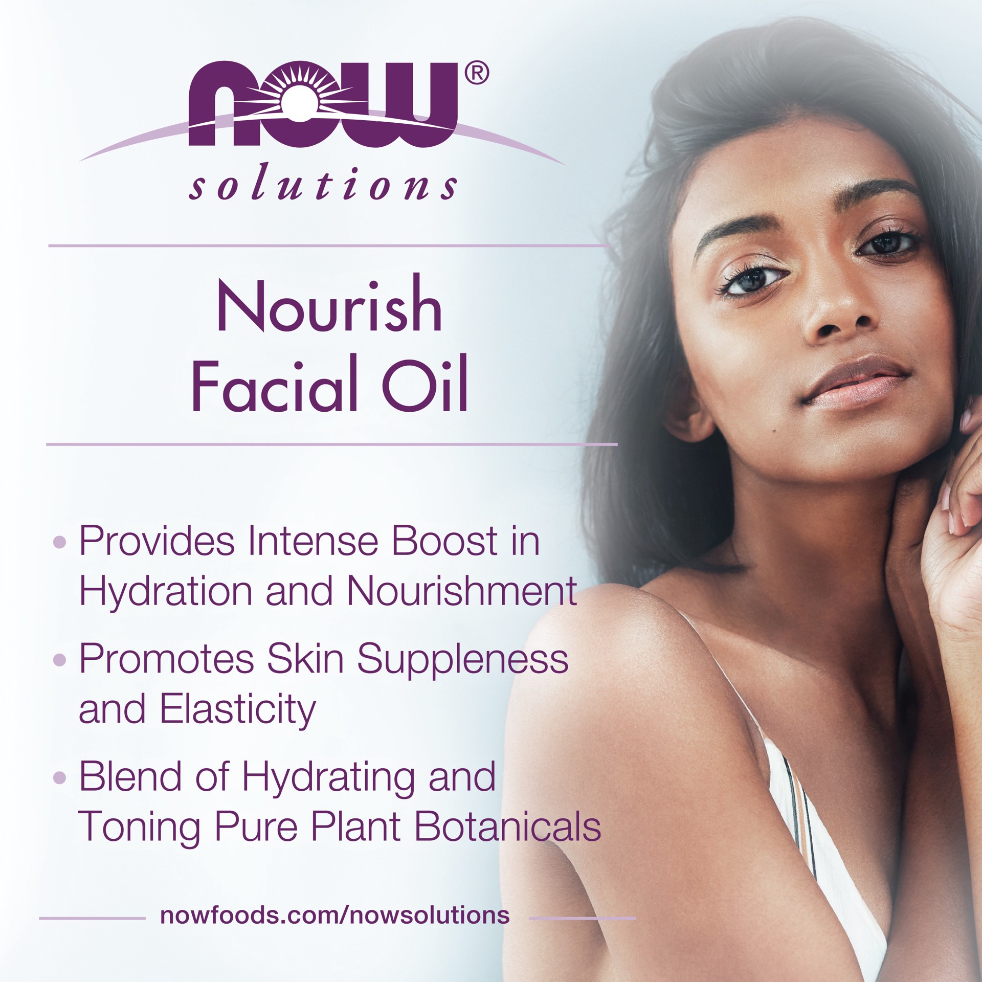 slide 3 of 5, NOW Solutions Nourish Facial Oil, 1 oz