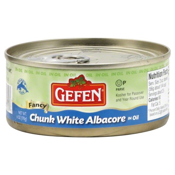 slide 1 of 1, Gefen Chunk White Tuna In Oil, 6 oz