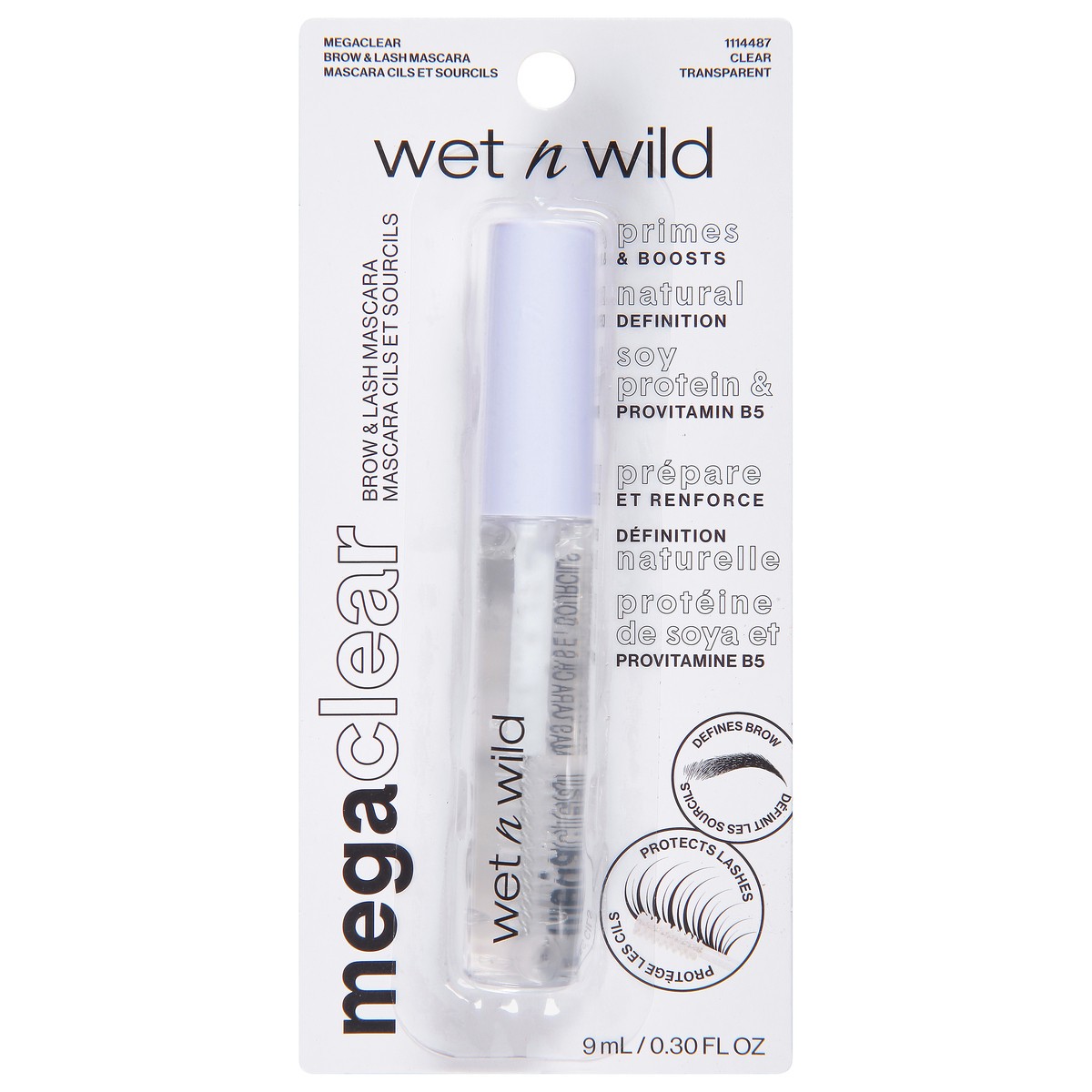 slide 1 of 9, wet n wild Mega Clear Clear Transparent 114487 Brow & Lash Mascara 0.30 fl oz, 1 ct