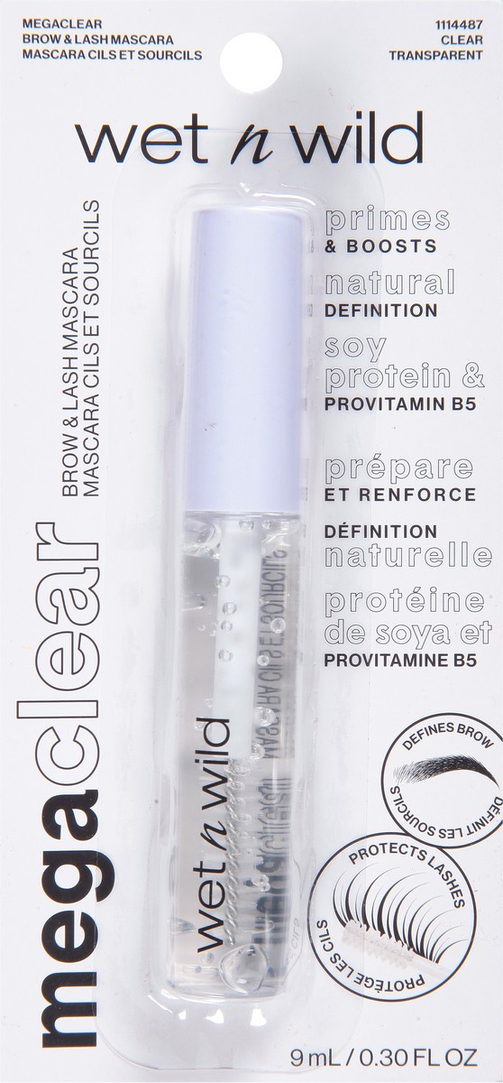 slide 6 of 9, wet n wild Mega Clear Clear Transparent 114487 Brow & Lash Mascara 0.30 fl oz, 1 ct