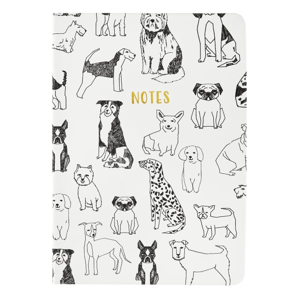 slide 1 of 2, Eccolo Notebook, 6"" x 8"", 1 Subject, College Rule, 256 Pages, Dog, 1 ct