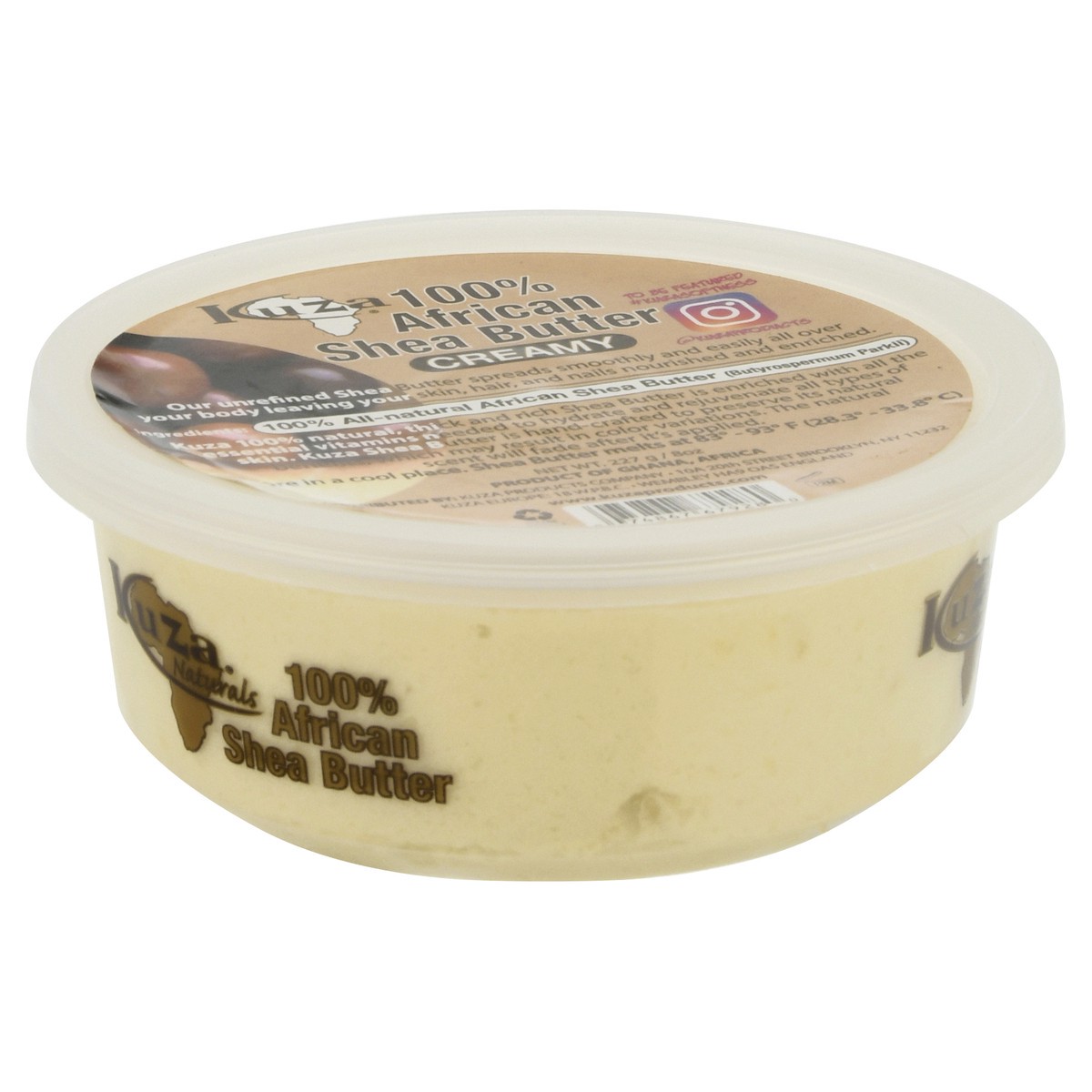 slide 6 of 12, Kuza Naturals 100% African Creamy Shea Butter 8 oz, 8 oz