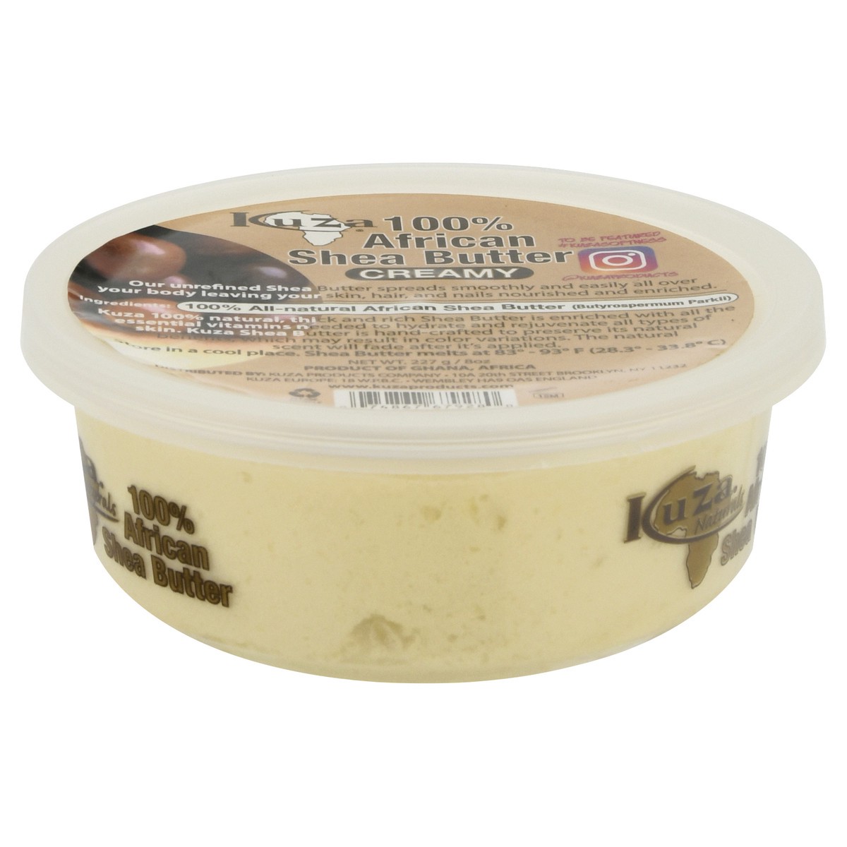 slide 2 of 12, Kuza Naturals 100% African Creamy Shea Butter 8 oz, 8 oz