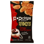 slide 1 of 1, popchips Potato Ridges Tangy Barbeque Chips, 3 oz