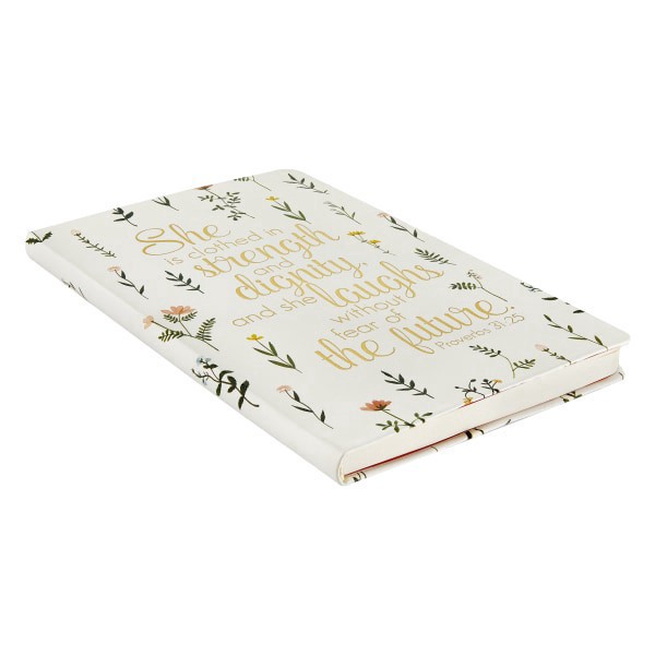 slide 2 of 2, Eccolo Flexi Journal, 6"" x 8"", College Rule, 192 Pages, Religious Botanical, 1 ct