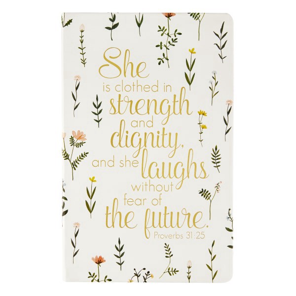 slide 1 of 2, Eccolo Flexi Journal, 6"" x 8"", College Rule, 192 Pages, Religious Botanical, 1 ct