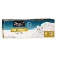 Essential Everyday Tall Kitchen Flap Top Trash Bags
