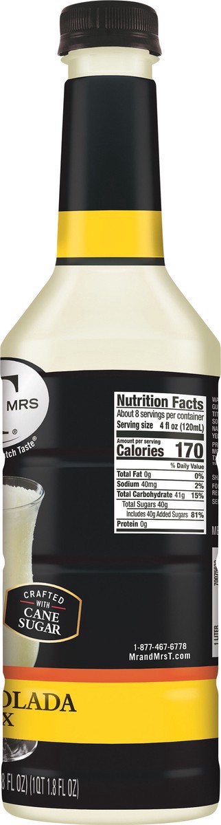 slide 4 of 7, Mr & Mrs T Pina Colada Mix- 33.8 fl oz, 1 liter