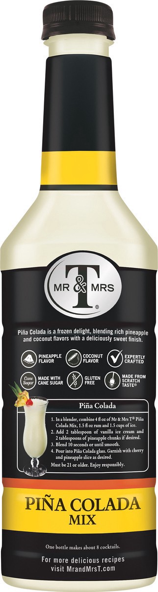 slide 3 of 7, Mr & Mrs T Pina Colada Mix- 33.8 fl oz, 1 liter