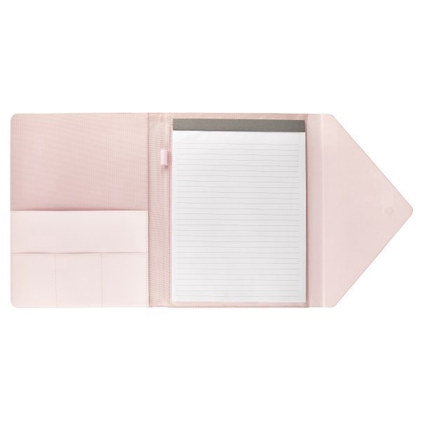 slide 2 of 3, Eccolo Envelope PU Padfolio, 9"" x 12-1/2"", Pink, 1 ct