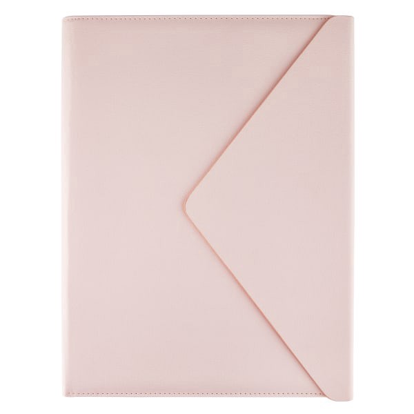 slide 1 of 3, Eccolo Envelope PU Padfolio, 9"" x 12-1/2"", Pink, 1 ct
