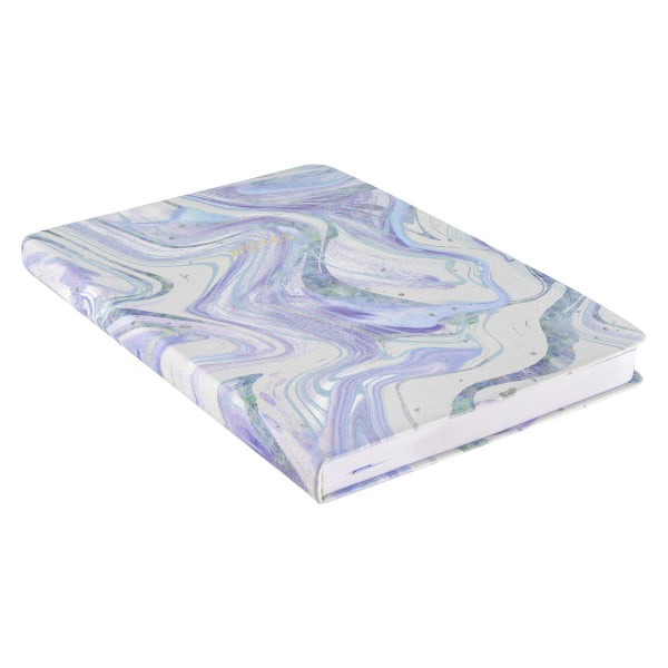 slide 2 of 2, Eccolo Flexi Journal, 6"" x 8"", College Rule, 256 Pages, Blue/Purple Marble, 1 ct