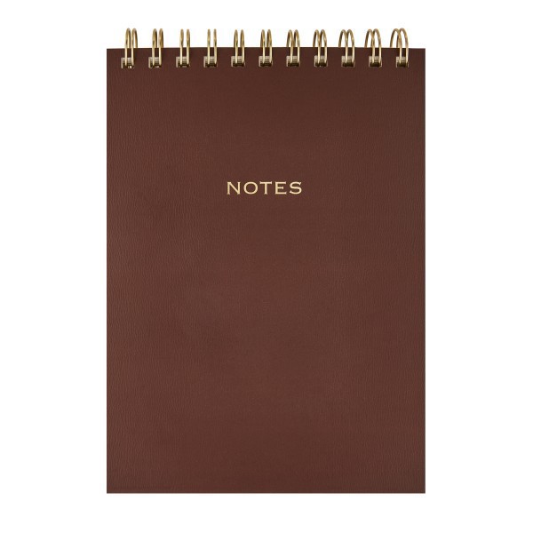 slide 1 of 2, Eccolo Steno Pad, 6"" x 8"", 120 Sheets, Brown, 120 ct
