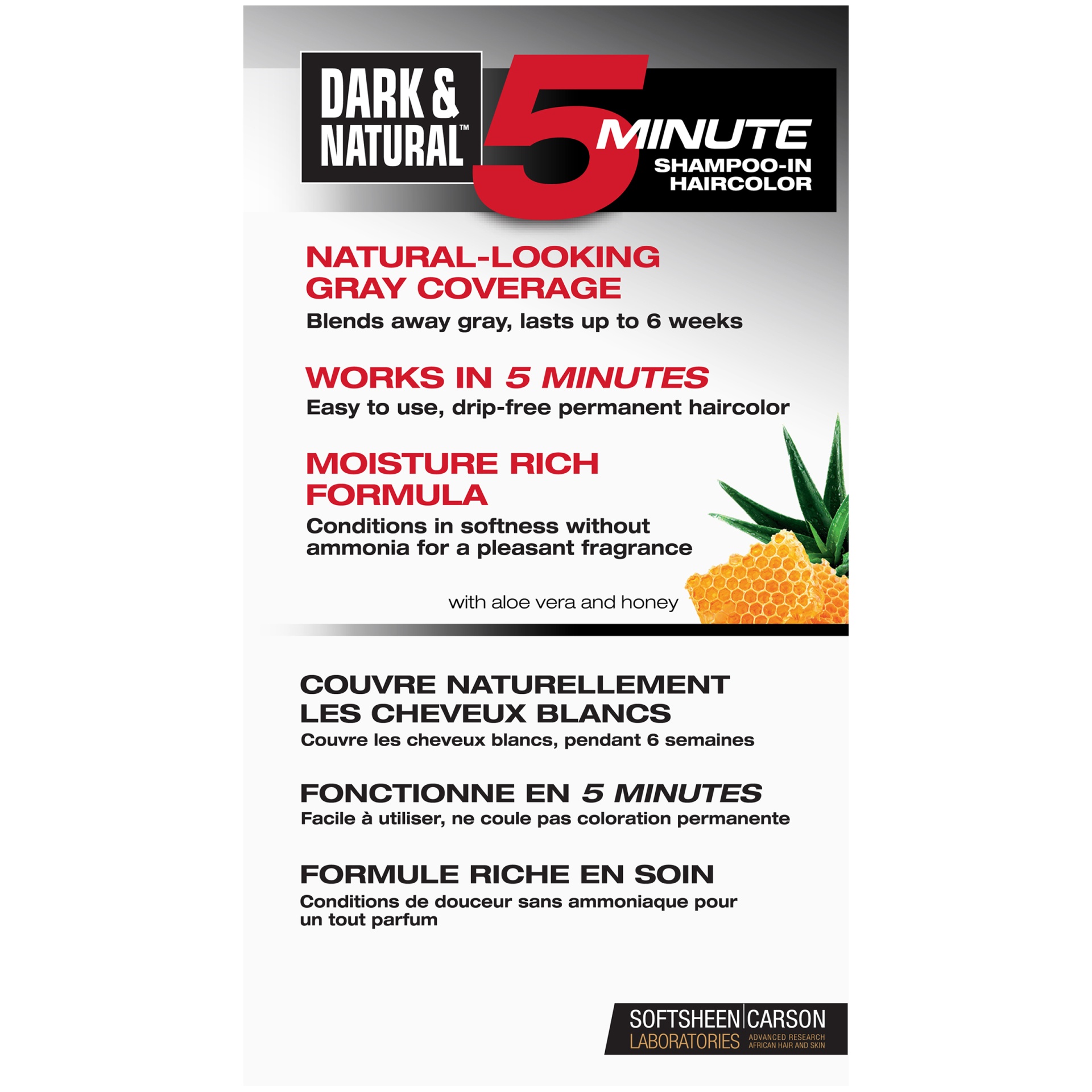 slide 6 of 7, Dark & Natural 5 Minute Shampoo-In Haircolor Jet Black, 1 kit