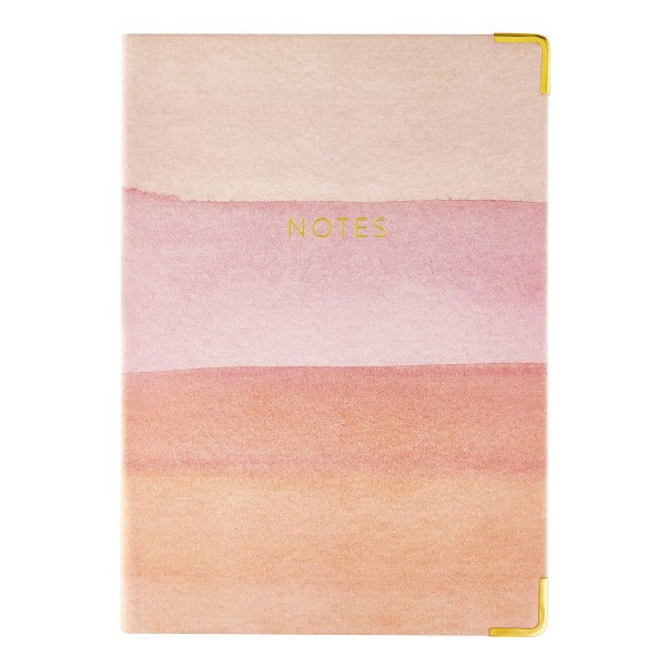 slide 1 of 2, Eccolo Hardcover Journal, 6"" x 8"", College Rule, 256 Pages, Pink Sunrise, 1 ct