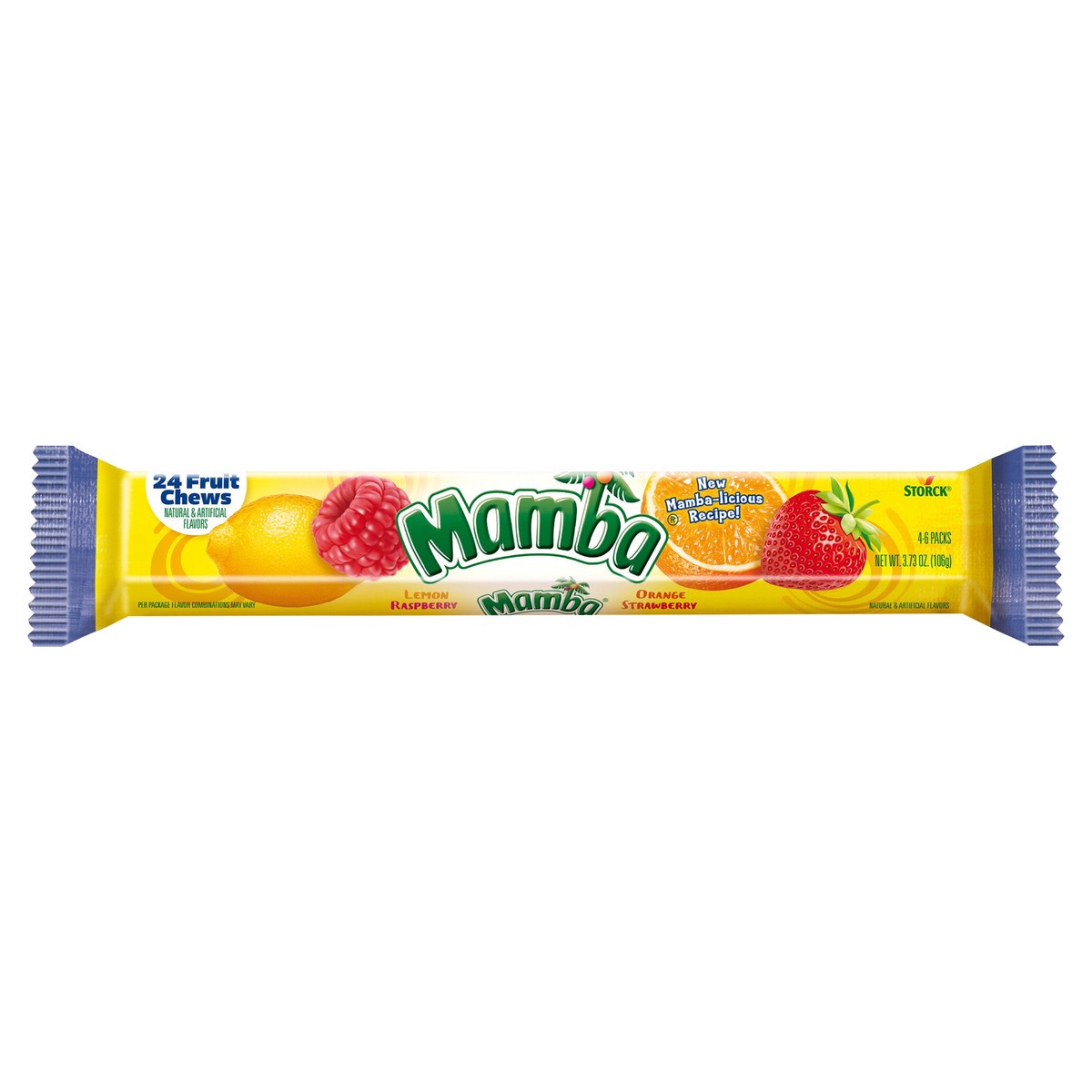 slide 1 of 10, Mamba Fruit Chews, 24 ct