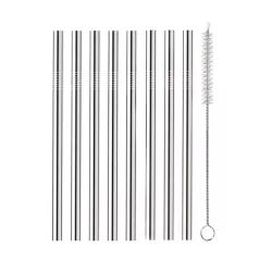 Oggi Stainless Steel Cocktail Straws
