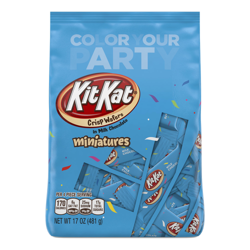 slide 1 of 1, KIT KAT Miniatures, Blue, 17 oz