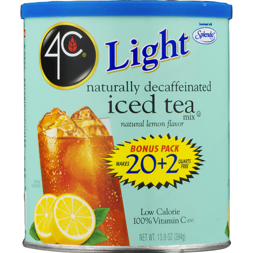 slide 4 of 9, 4C Light Iced Tea Mix With Splenda, 13.9 oz