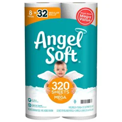 Angel Soft Toilet Paper, 8 Mega Rolls