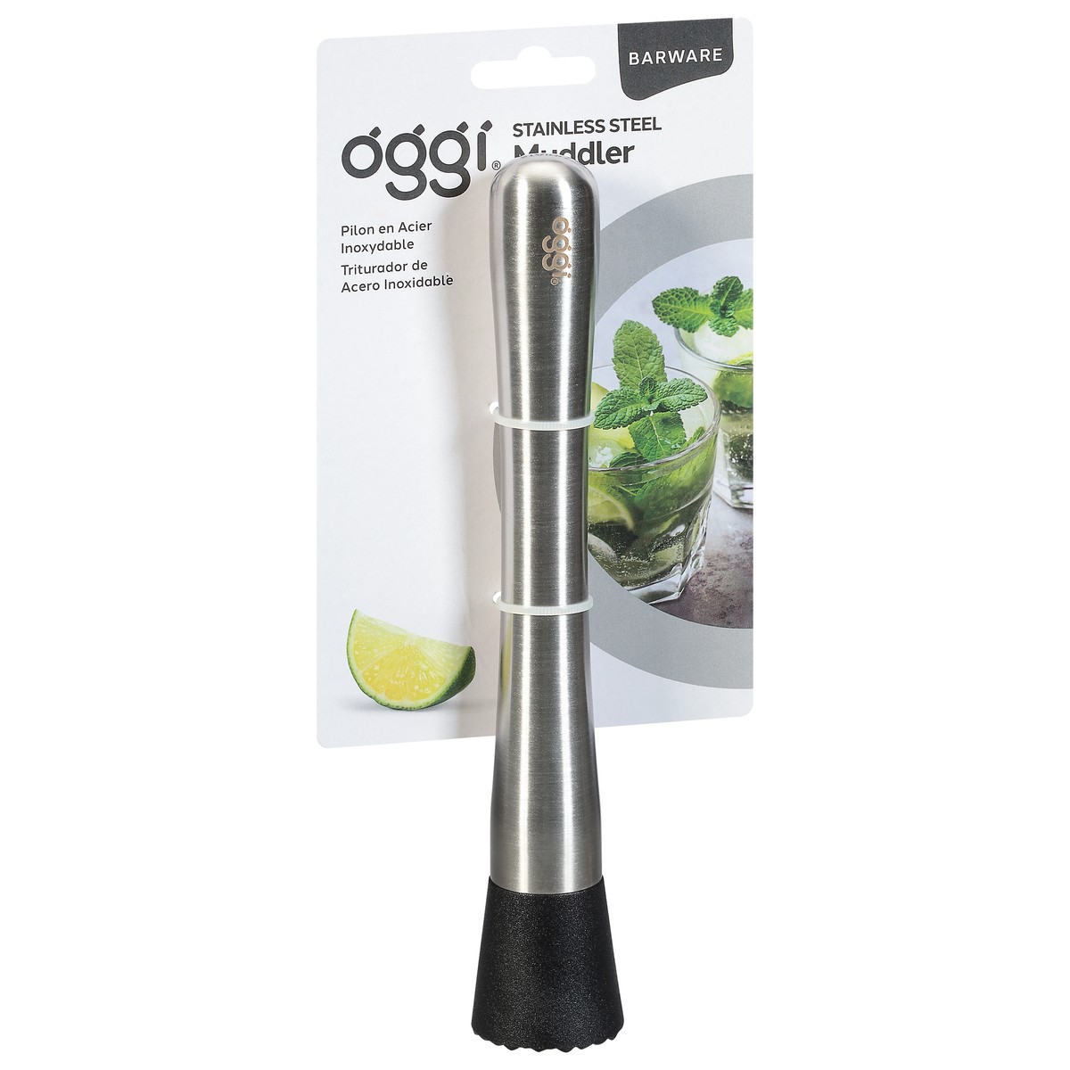 slide 2 of 9, Oggi Stainless Steel Muddler, 1 ct