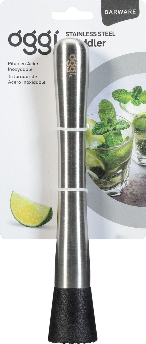 slide 5 of 9, Oggi Stainless Steel Muddler, 1 ct