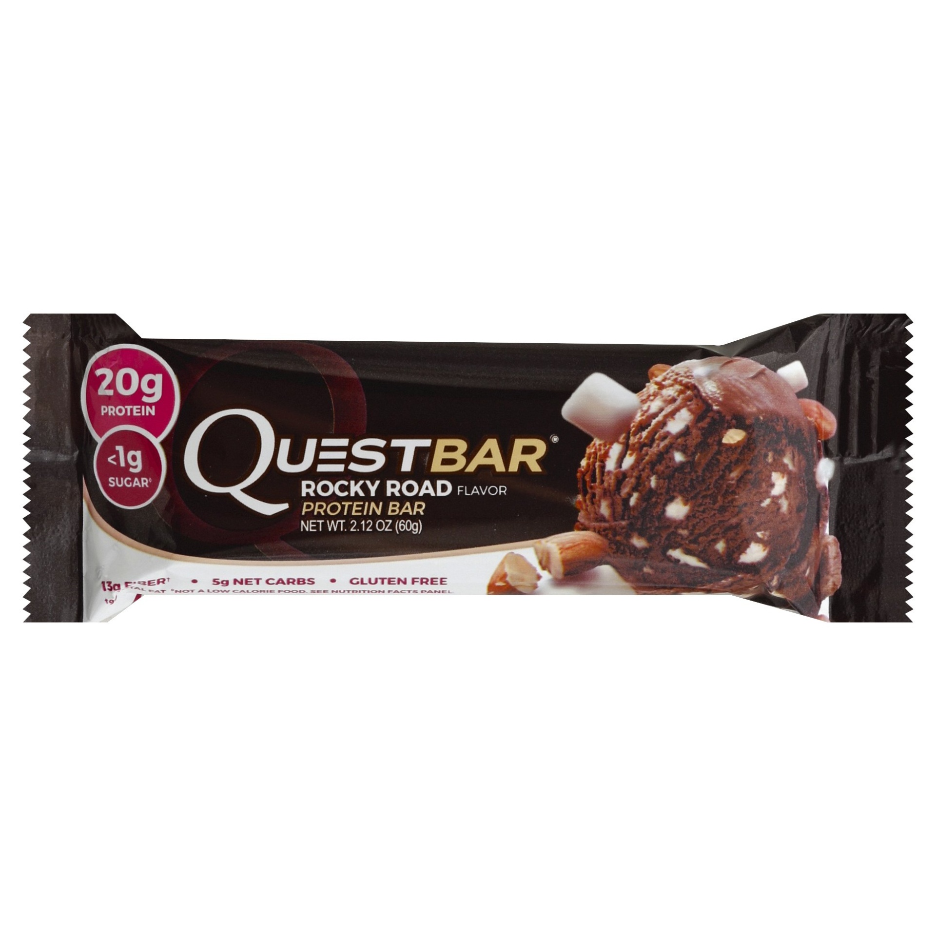slide 1 of 5, Quest Rocky Road Protein Bar, 2.12 oz