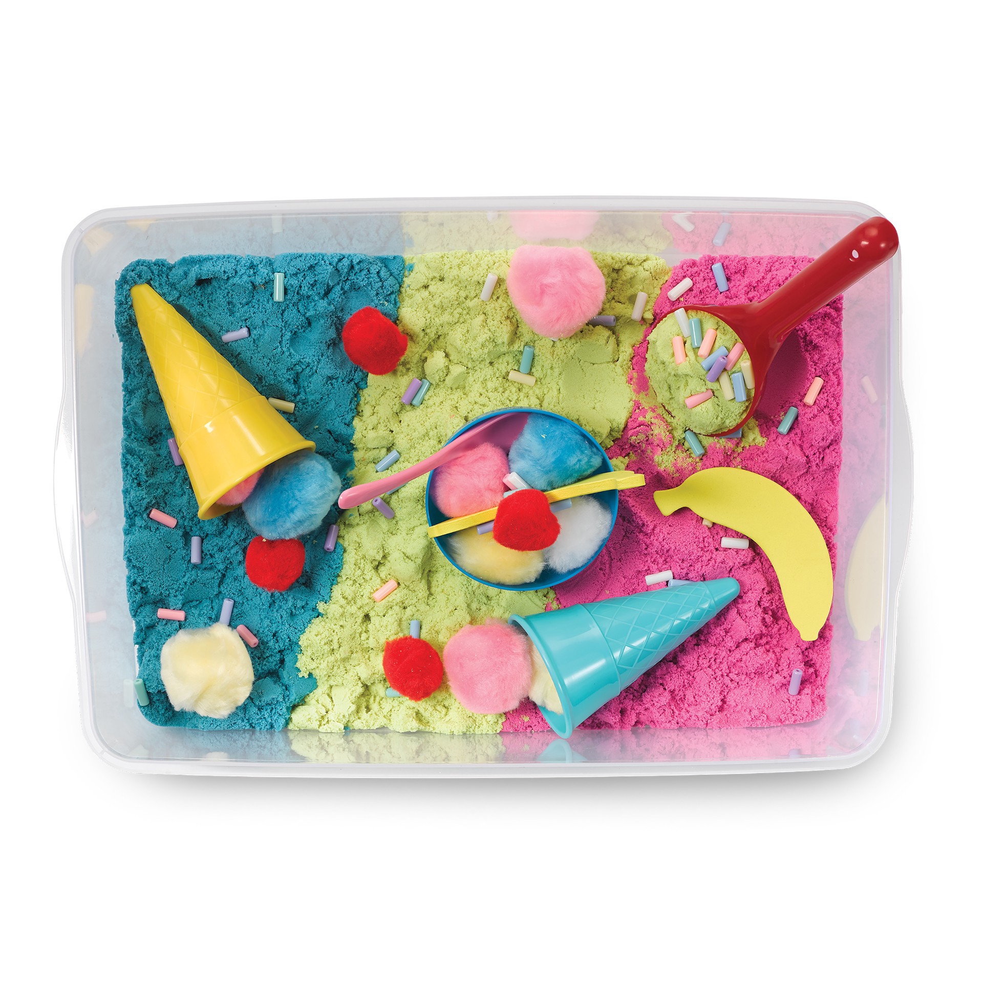 slide 4 of 7, Creativity For Kids Ice Cream Shop Sensory Bin, 14.56 in x 10.24 in x 4.75 in