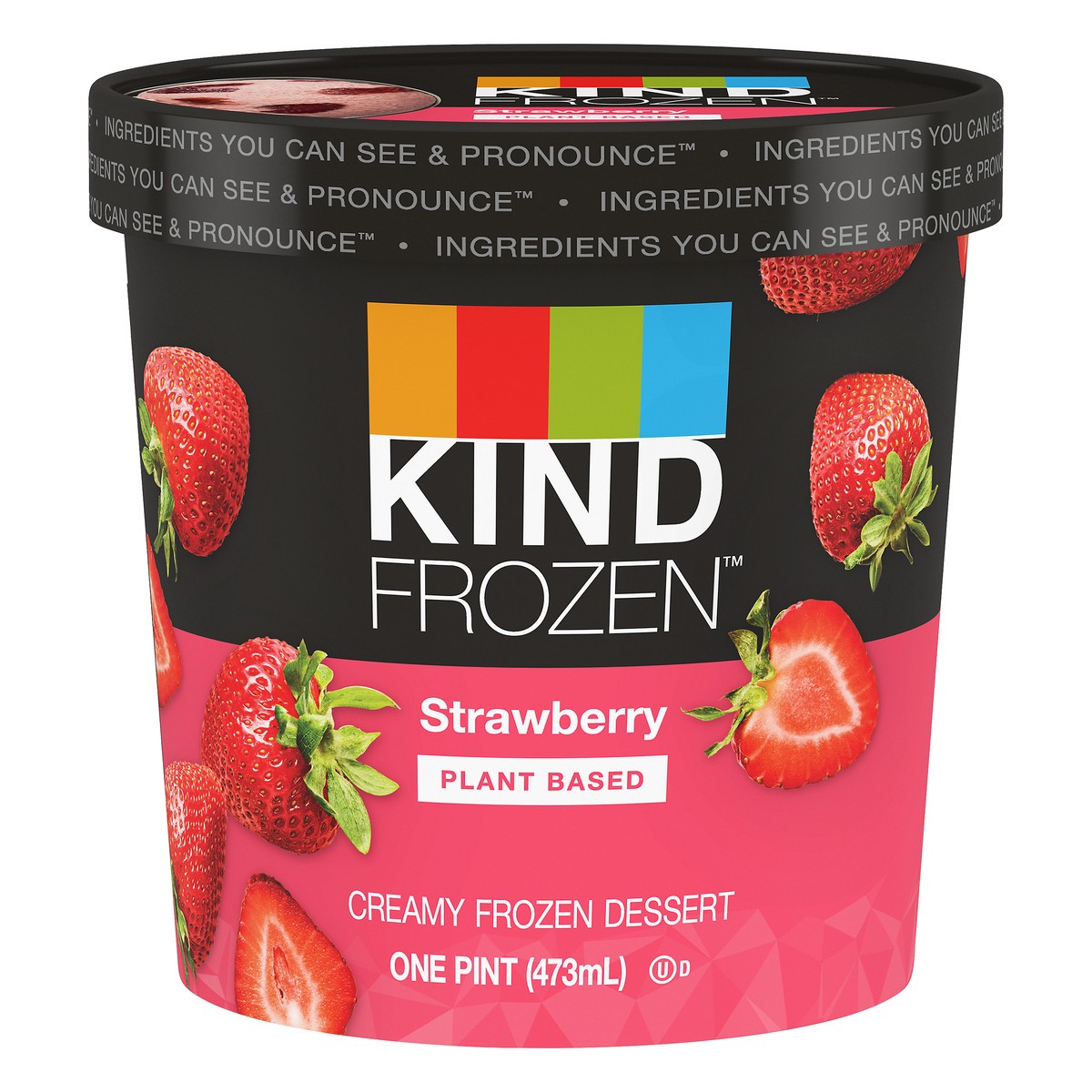 slide 10 of 13, KIND FROZEN Plant Based Strawberry Frozen Dessert 1 pt, 1 pint