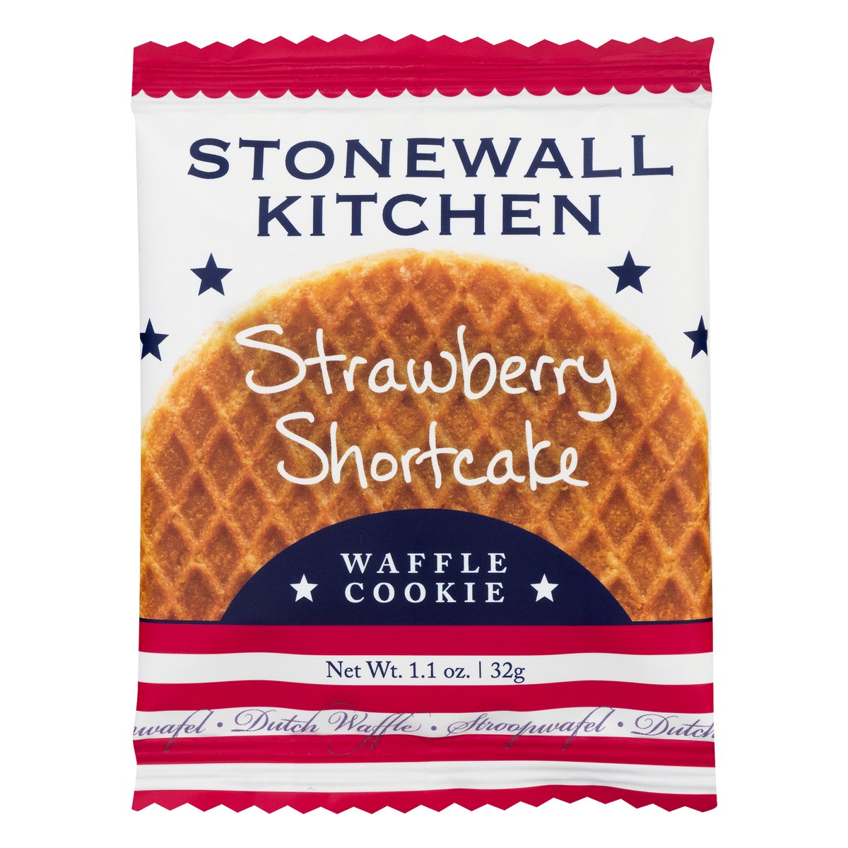slide 6 of 13, Stonewall Kitchen Strawberry Short Cake Dutch Waffle Cookies 1.1 oz, 1.1 oz