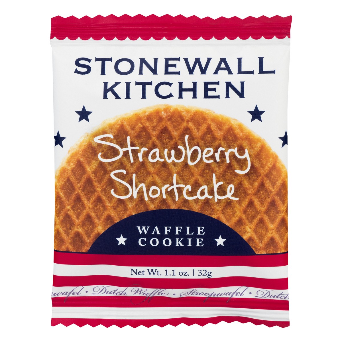 slide 12 of 13, Stonewall Kitchen Strawberry Short Cake Dutch Waffle Cookies 1.1 oz, 1.1 oz