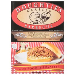 Doughtie's Barbecue Pork Barbecue with Our Famous Classic Vinegar Sauce 12 oz
