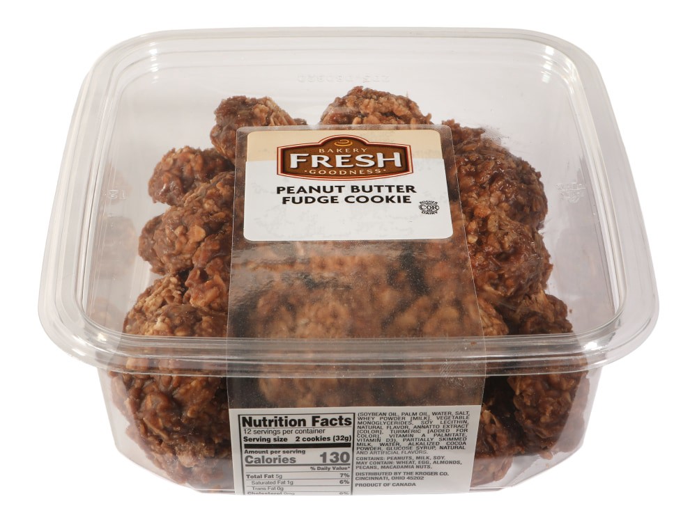 slide 1 of 1, Bakery Fresh Goodness Peanut Butter Fudge Cookie, 24 ct