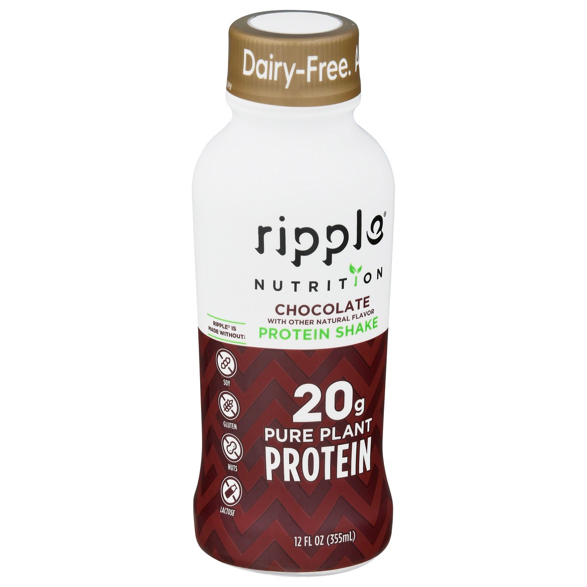 slide 3 of 13, Ripple Nutrition Chocolate Protein Shake, 12 oz