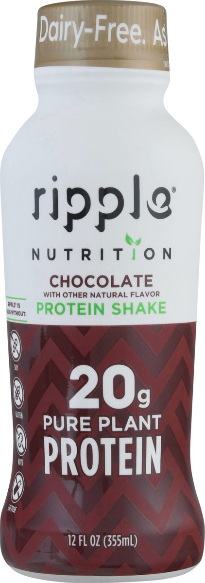 slide 1 of 13, Ripple Nutrition Chocolate Protein Shake, 12 oz