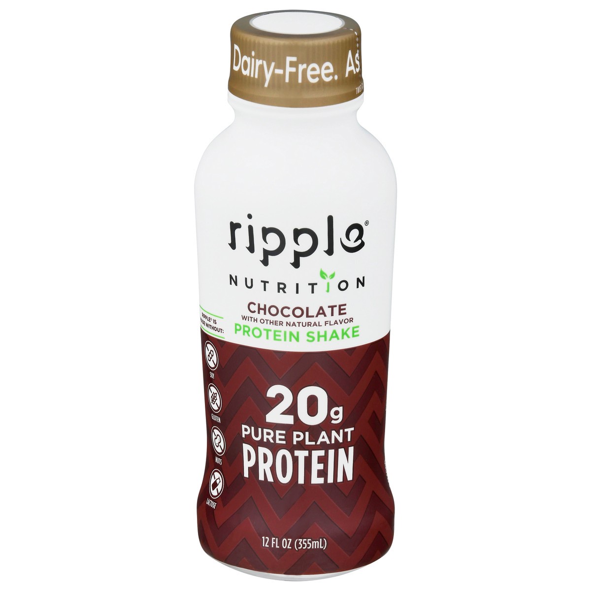 slide 8 of 13, Ripple Nutrition Chocolate Protein Shake, 12 oz