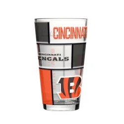 Bengals Stained Glass Boxed 16oz Pint Glass