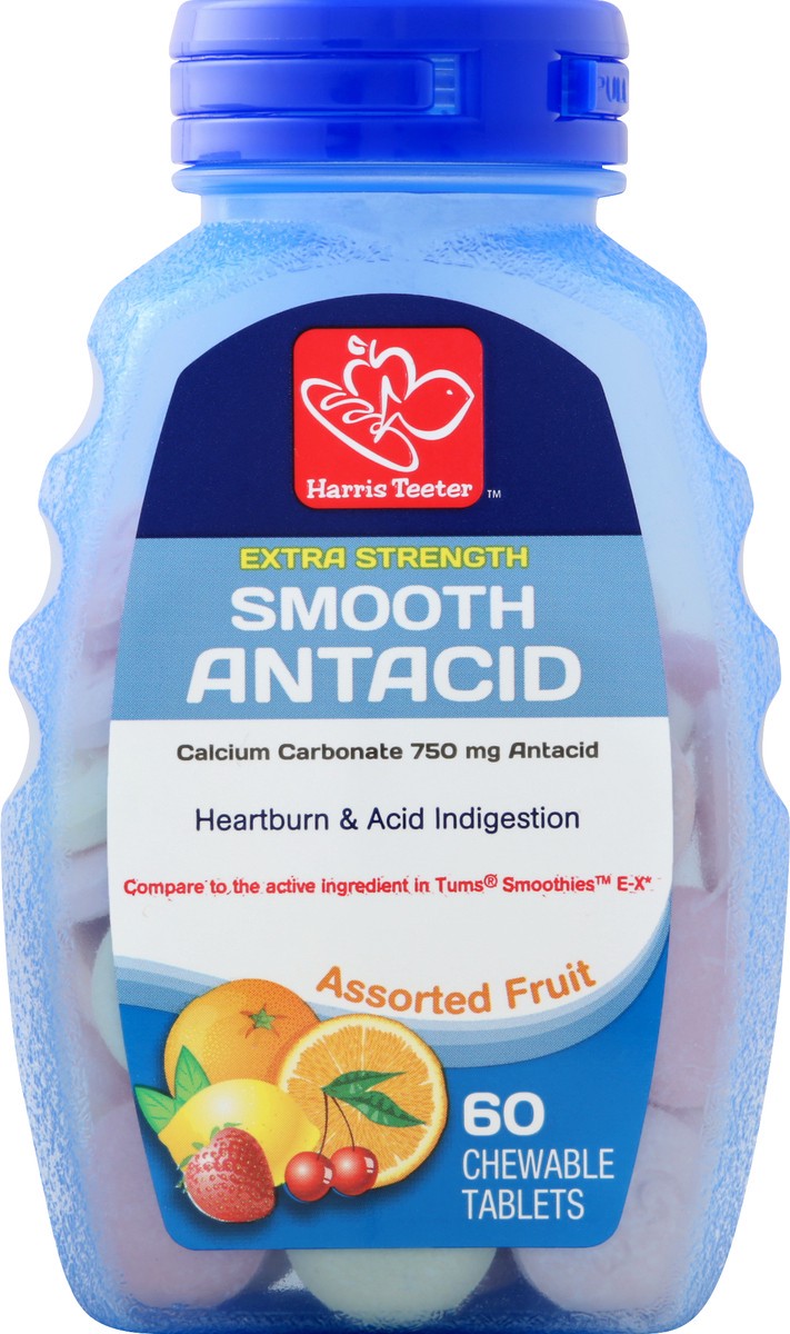 slide 2 of 12, Harris Teeter Antacid E/S Smooth Asstd, 60 ct