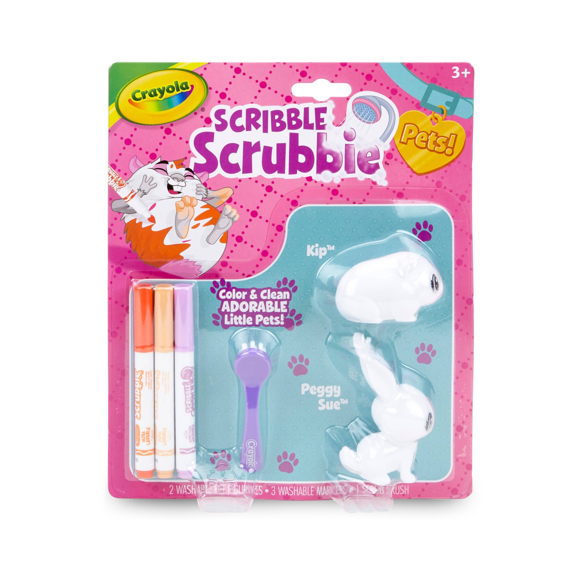 slide 1 of 6, Crayola Scribble Scrubbie Pets - Kip & Peggie Sue, 1 ct