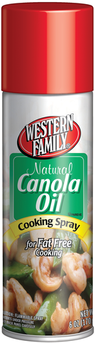 slide 1 of 1, Western Family Pan Coatng Canola, 6 oz